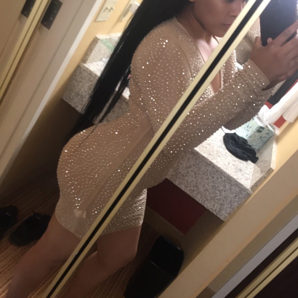 Fashion nova rhinestone dress